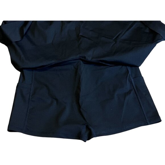 Halara Tiered Active 2in1 Mini Skirt with Shorts Sz XS Womens Black - Picture 6 of 7